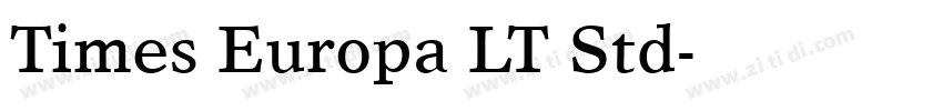 Times Europa LT Std字体转换